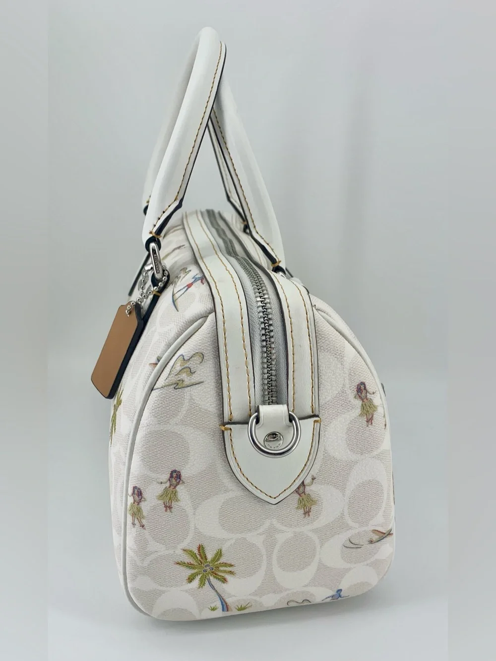 Coach Rowan Satchel & Wallet (NWOT) in Hula Print